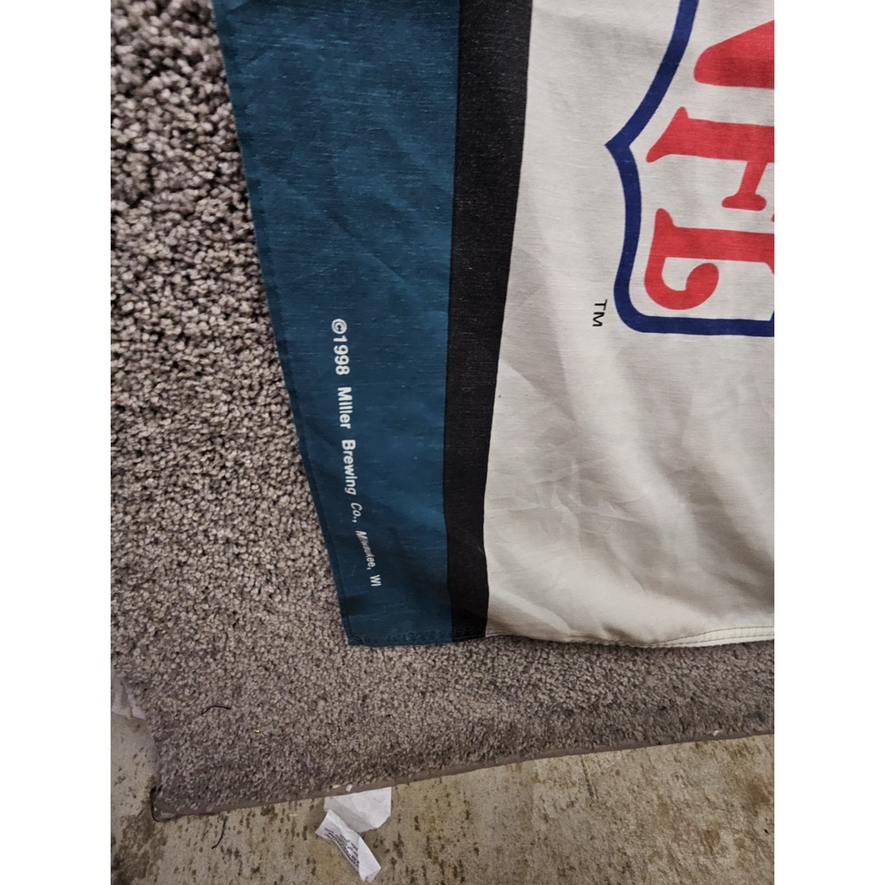Vintage Miller Lite Time Beer Jaguars NFL Flag 60x31 1998 Vanguard Visual RARE - Picture 4 of 13